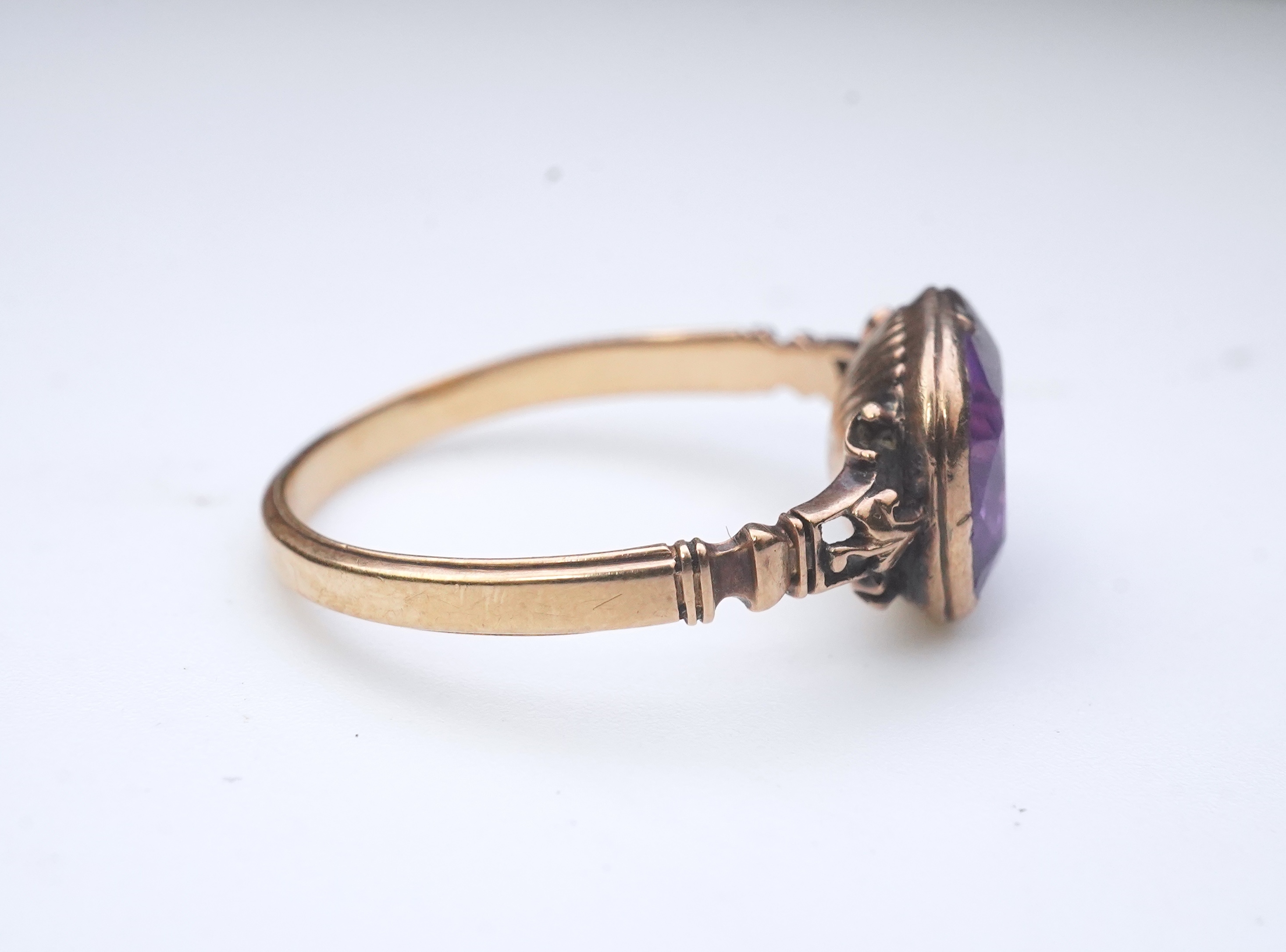 A George III amethyst ring, late 18th/early 19th century